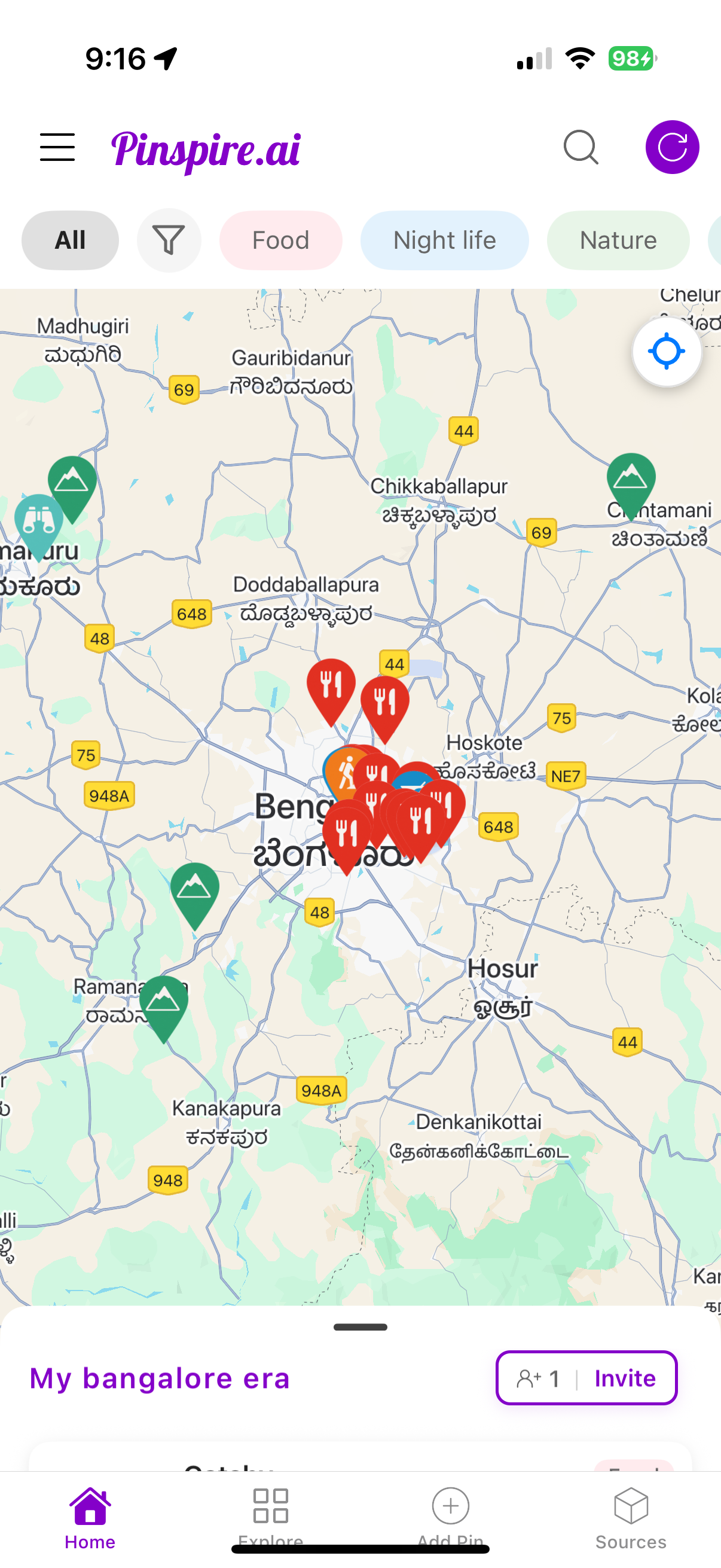 All your favourite spots in one place